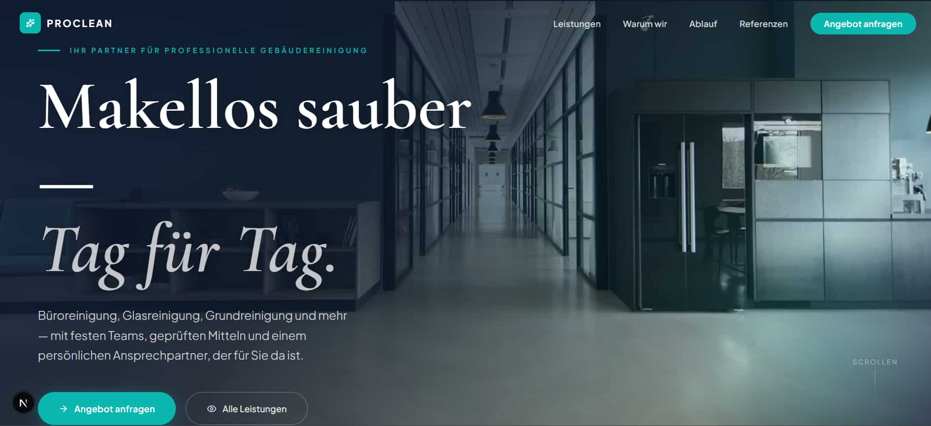 Vorschau der Website: ProClean